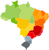 Mapa do Brasil Modal